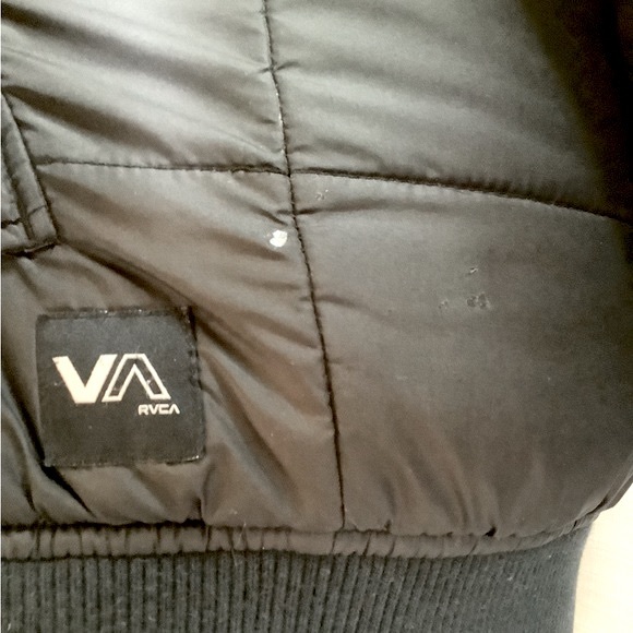 Small RVCA rush push jacket fleece lined warm bomber jacket - Picture 13 of 14